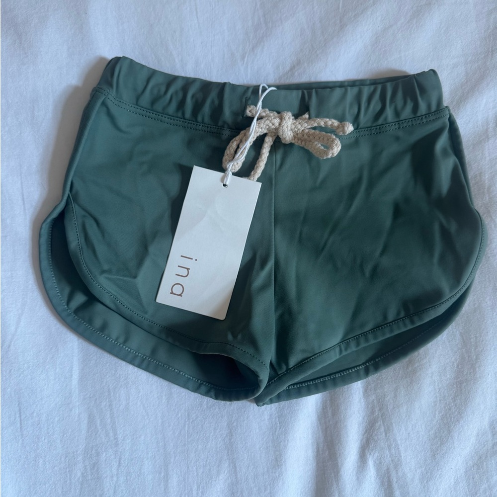 NWT Ina Kids Swim Trunks - Green